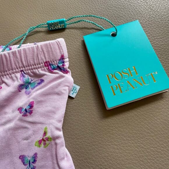 NWT - Posh Peanut - Flutterby Bike Shorts - Baby Girls - 3-6 Months - Picture 2 of 6